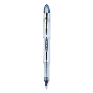 uniball® VISION ELITE Stick Roller Ball Pen, 0.8mm, Blue-Black Ink, White/Blue Black Barrel (UBC61232)