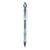 uniball® VISION ELITE Stick Roller Ball Pen, 0.8mm, Blue-Black Ink, White/Blue Black Barrel (UBC61232)