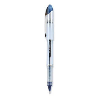 uniball® VISION ELITE Stick Roller Ball Pen, 0.8mm, Blue-Black Ink, White/Blue Black Barrel (UBC61232)