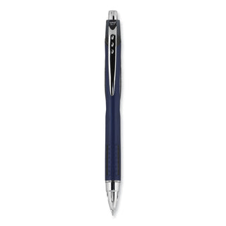 uniball® Jetstream Retractable Ballpoint Pen, Fine 0.7mm, Black Ink, Blue Barrel (UBC62152)