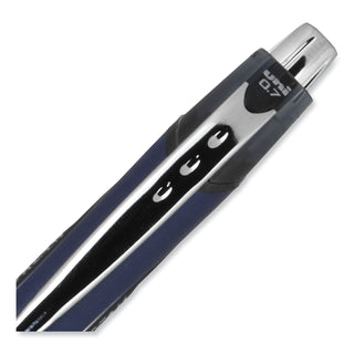 uniball® Jetstream Retractable Ballpoint Pen, Fine 0.7mm, Black Ink, Blue Barrel (UBC62152)