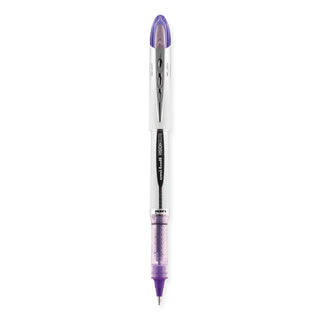 uniball® VISION ELITE Stick Roller Ball Pen, Bold 0.8mm, Purple Ink, White/Purple Barrel (UBC69025)