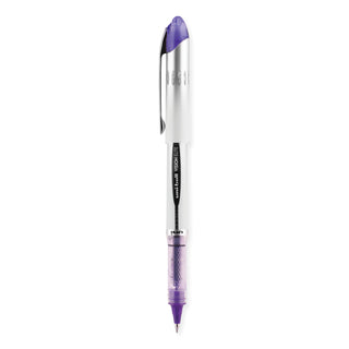 uniball® VISION ELITE Stick Roller Ball Pen, Bold 0.8mm, Purple Ink, White/Purple Barrel (UBC69025)