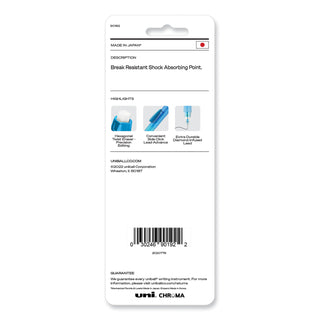 uniball® Mechanical Pencils, w/Lead/Erasers, 0.7mm, 2Pencils/PK, MI (UBC90192)