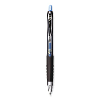 uniball® 207 Signo Gel Ultra Micro Retractable Gel Pen, 0.38mm, Blue Ink, Smoke Barrel (UBC1790923)