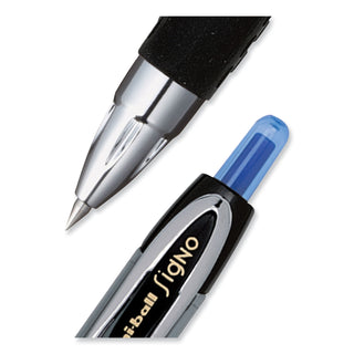 uniball® 207 Signo Gel Ultra Micro Retractable Gel Pen, 0.38mm, Blue Ink, Smoke Barrel (UBC1790923)