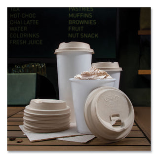 Dart® Fiber Lids for Paper Cups, Fits 10 oz to 24 oz Cups, Tan, 1,000/Carton (DCCLK316FBR)