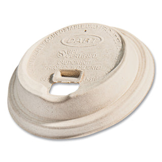 Dart® Fiber Lids for Paper Cups, Fits 10 oz to 24 oz Cups, Tan, 1,000/Carton (DCCLK316FBR)