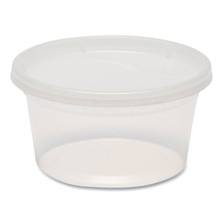 GEN Plastic Deli Containers, 12 oz, Clear, Plastic, 240/Carton (GENDELI12OZ)