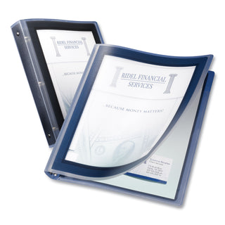 Avery® Flexi-View Binder with Round Rings, 3 Rings, 1" Capacity, 11 x 8.5, Black (AVE17686)
