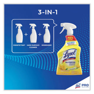 LYSOL® Brand Trigger Bottle All Purpose Cleaner, Lemon Scented, 32 Oz (RAC75352CT)