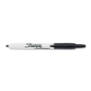 Sharpie® Retractable Permanent Marker, Fine Bullet Tip, Black (SAN32701DZ)