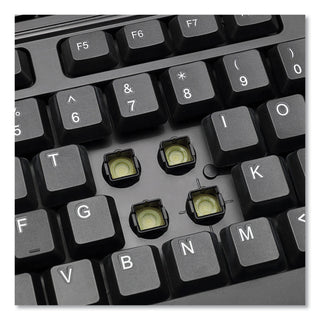 Adesso WKB-1320CB Antimicrobial Wireless Desktop Keyboard and Mouse, 2.4 GHz Frequency/30 ft Wireless Range, Black (ADEWKB1320CB)