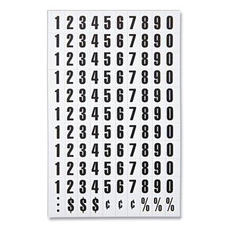 MasterVision™ Interchangeable Magnetic Board Accessories, Numbers, Black, 3/4"h (BVCKT2020)