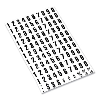 MasterVision™ Interchangeable Magnetic Board Accessories, Numbers, Black, 3/4"h (BVCKT2020)