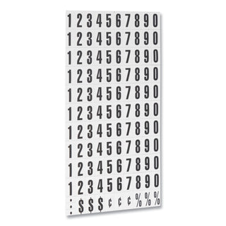 MasterVision™ Interchangeable Magnetic Board Accessories, Numbers, Black, 3/4"h (BVCKT2020)