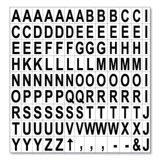 MasterVision™ Interchangeable Magnetic Board Accessories, Letters, Black, 3/4"h (BVCKT2220)