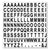 MasterVision™ Interchangeable Magnetic Board Accessories, Letters, Black, 3/4"h (BVCKT2220)