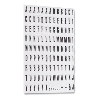 MasterVision™ Interchangeable Magnetic Board Accessories, Letters, Black, 3/4"h (BVCKT2220)