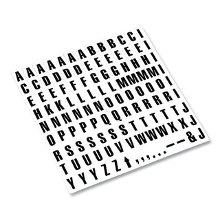 MasterVision™ Interchangeable Magnetic Board Accessories, Letters, Black, 3/4"h (BVCKT2220)
