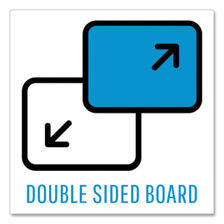 MasterVision™ Floor Stand Sign Holder, Rectangle, 15x11 sign, 66"H, Black Frame (BVCSIG07060101)