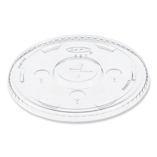 SOLO® Straw-Slot Cold Cup Lids, Fits 30 oz to 32 oz Cups, Clear, 50/Sleeve, 20 Sleeves/Carton (DCCL32CR)
