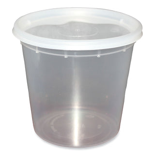 GEN Plastic Deli Containers, 24 oz, Clear, Plastic, 240/Carton (GENDELI24OZ)