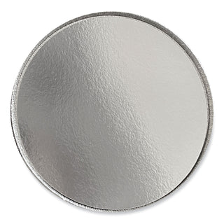 Boardwalk® Round Aluminum To-Go Containers with Lid, 24 oz, 7" Diameter x 1.47"h, Silver 200/Carton (BWKROUND7COMBO)