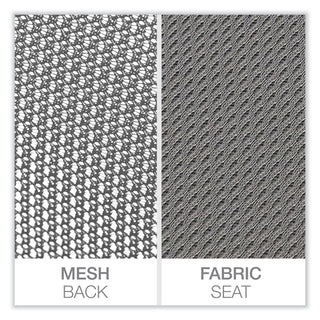Workspace by Alera® Workspace by Alera Mesh Back Fabric Task Chair, Supports Up to 275 lb, 17.32" to 21.1" Seat Height, Gray Seat, Gray Back (ALEWS42B47)