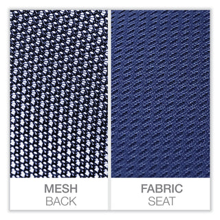 Workspace by Alera® Workspace by Alera Mesh Back Fabric Task Chair, Supports Up to 275 lb, 17.32" to 21.1" Seat Height, Navy Seat, Navy Back (ALEWS42B27)