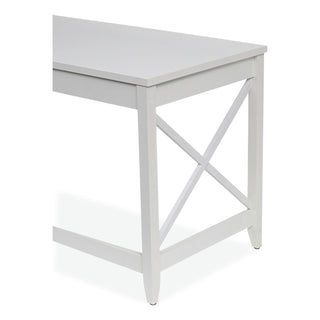 Workspace by Alera® Workspace by Alera Farmhouse Writing Desk, 47.24" x 23.62" x 29.53", White (ALEWSF4824WT)