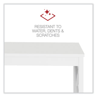 Workspace by Alera® Workspace by Alera Farmhouse Writing Desk, 47.24" x 23.62" x 29.53", White (ALEWSF4824WT)