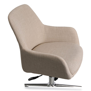 Workspace by Alera® Workspace by Alera Mid-Century Task Chair, Supports Up to 275 lb, 18.9" to 22.24" Seat Height, Cream Seat, Cream Back (ALEWS4251)