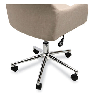 Workspace by Alera® Workspace by Alera Mid-Century Task Chair, Supports Up to 275 lb, 18.9" to 22.24" Seat Height, Cream Seat, Cream Back (ALEWS4251)