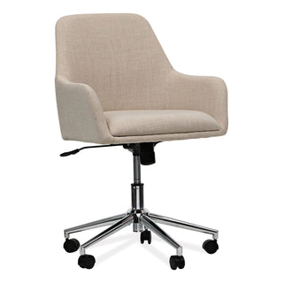 Workspace by Alera® Workspace by Alera Mid-Century Task Chair, Supports Up to 275 lb, 18.9" to 22.24" Seat Height, Cream Seat, Cream Back (ALEWS4251)