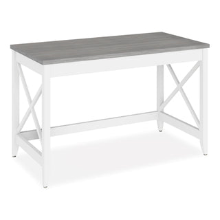 Workspace by Alera® Workspace by Alera Farmhouse Writing Desk, 47.24" x 23.62" x 29.53", Gray (ALEWSF4824GY)