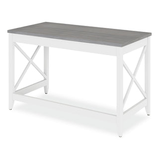 Workspace by Alera® Workspace by Alera Farmhouse Writing Desk, 47.24" x 23.62" x 29.53", Gray (ALEWSF4824GY)