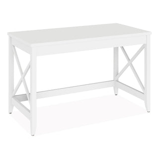 Workspace by Alera® Workspace by Alera Farmhouse Writing Desk, 47.24" x 23.62" x 29.53", White (ALEWSF4824WT)