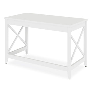 Workspace by Alera® Workspace by Alera Farmhouse Writing Desk, 47.24" x 23.62" x 29.53", White (ALEWSF4824WT)