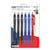 uniball® Jetstream Elements Ballpoint Pen, Retractable, Medium 1 mm, Assorted Ink and Barrel Colors, 6/Pack (UBC70149)