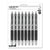 uniball® Signo 207 Gel Pen, Retractable, Medium 0.7 mm, Black Ink, Translucent Black Barrel, 8/Pack (UBC1756584)