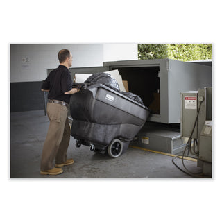 Rubbermaid® Commercial Structural Foam Tilt Truck, 151 gal, 600 lb Capacity, Plastic, Black (RCP1011BLA)