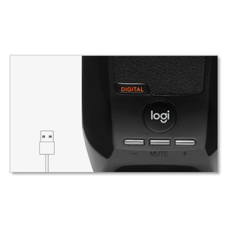 Logitech® S150 Digital USB - PC Multimedia Speakers - USB - 1.2 Watt (total) - Black (99925H)