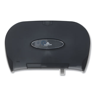 Georgia Pacific® Professional Two-Roll Bathroom Tissue Dispenser, 13 9/16 x 5 3/4 x 8 5/8, Smoke (GEP59206)