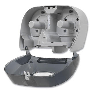 Georgia Pacific® Professional Two-Roll Bathroom Tissue Dispenser, 13 9/16 x 5 3/4 x 8 5/8, Smoke (GEP59206)