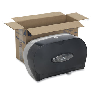 Georgia Pacific® Professional Two-Roll Bathroom Tissue Dispenser, 13 9/16 x 5 3/4 x 8 5/8, Smoke (GEP59206)