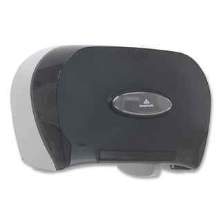 Georgia Pacific® Professional Two-Roll Bathroom Tissue Dispenser, 13 9/16 x 5 3/4 x 8 5/8, Smoke (GEP59206)