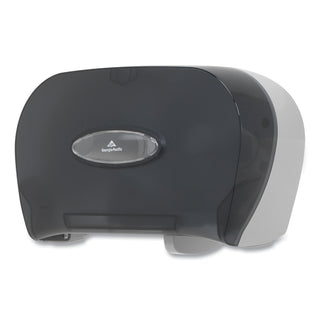 Georgia Pacific® Professional Two-Roll Bathroom Tissue Dispenser, 13 9/16 x 5 3/4 x 8 5/8, Smoke (GEP59206)