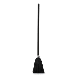 Rubbermaid® Commercial Lobby Pro Synthetic-Fill Broom, Synthetic Bristles, 37.5" Overall Length, Black (2536BK)