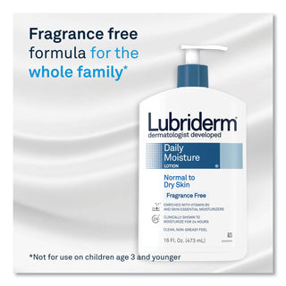 Lubriderm® Skin Therapy Hand and Body Lotion, 16 oz Pump Bottle, 12/Carton (PFI48323)